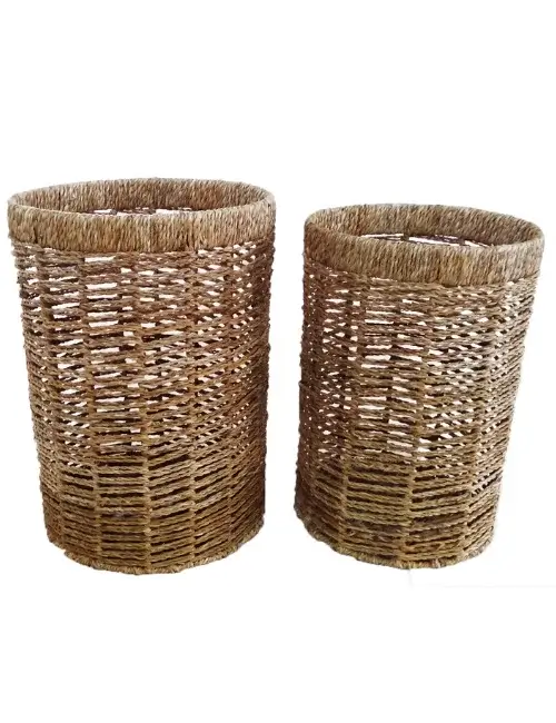Latest Seagrass Laundry Basket Product 3 - Diamond Crafts BD