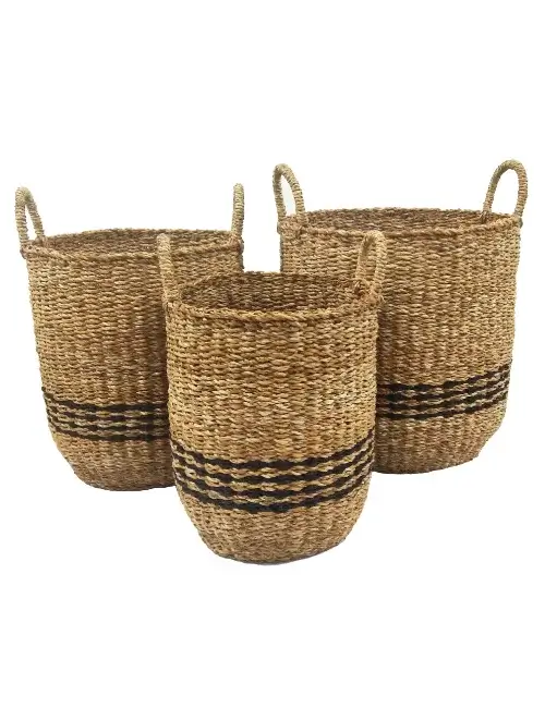 Latest Seagrass Laundry Basket Product 7 - Diamond Crafts BD